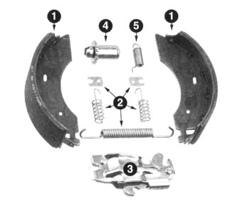 Bremsbacken Bremsbeläge passend für Knott / BPW 16-1365 / S 1635-5